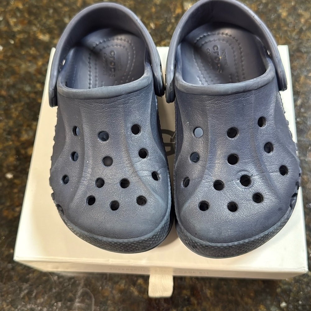 Navy blue crocs